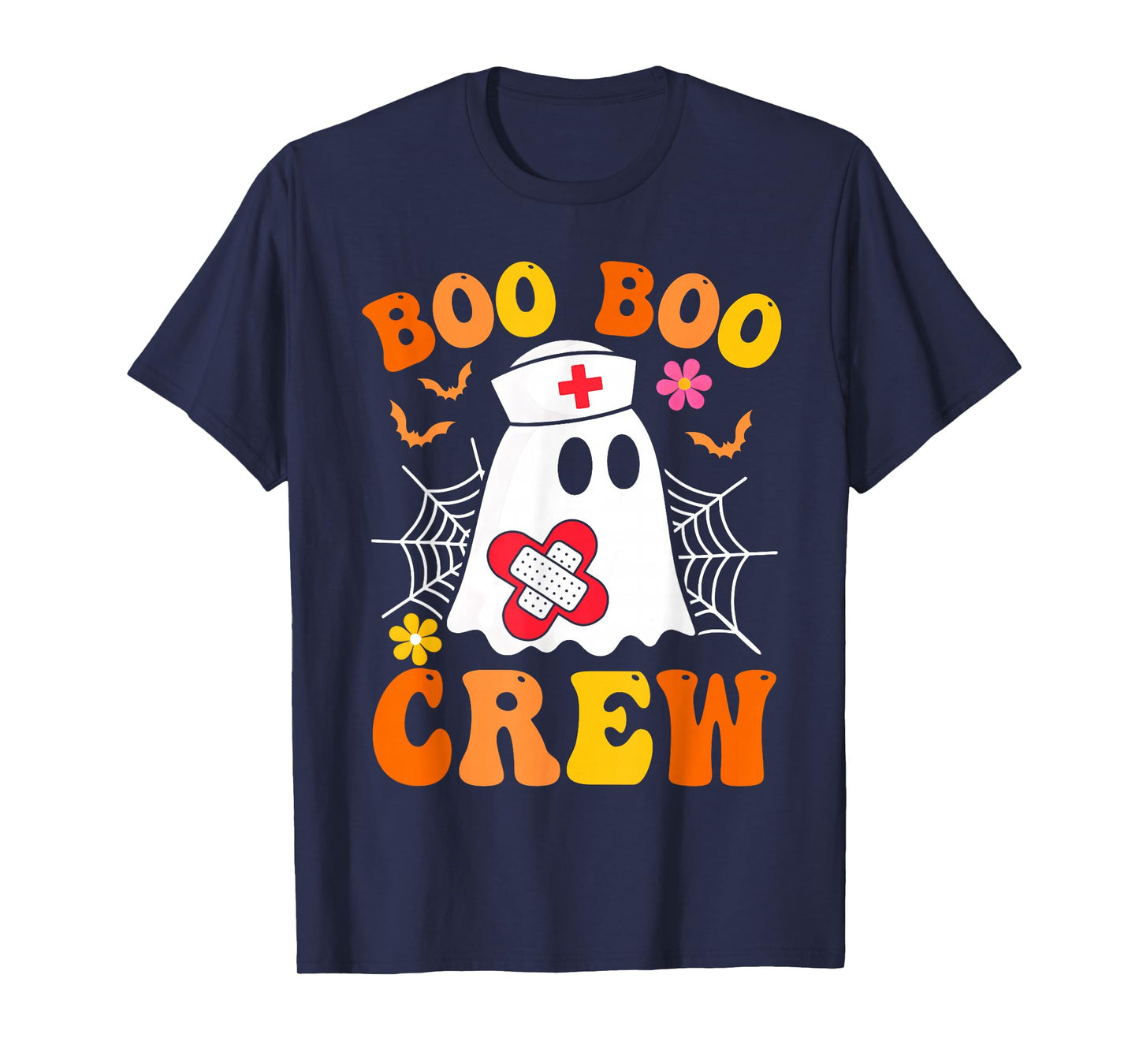 Boo Boo Crew Nurse Shirt Women Funny Ghost Halloween Costume T-Shirt