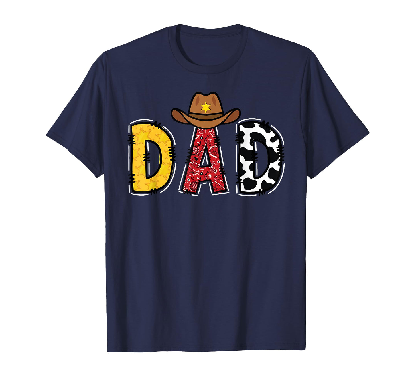 Cowboy Dad Western Rodeo Theme Kids Birthday Party T-Shirt