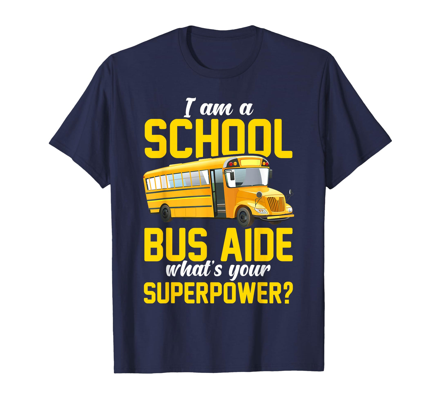 School Bus Aide Funny Back To School Transport Bus Aide T-Shirt