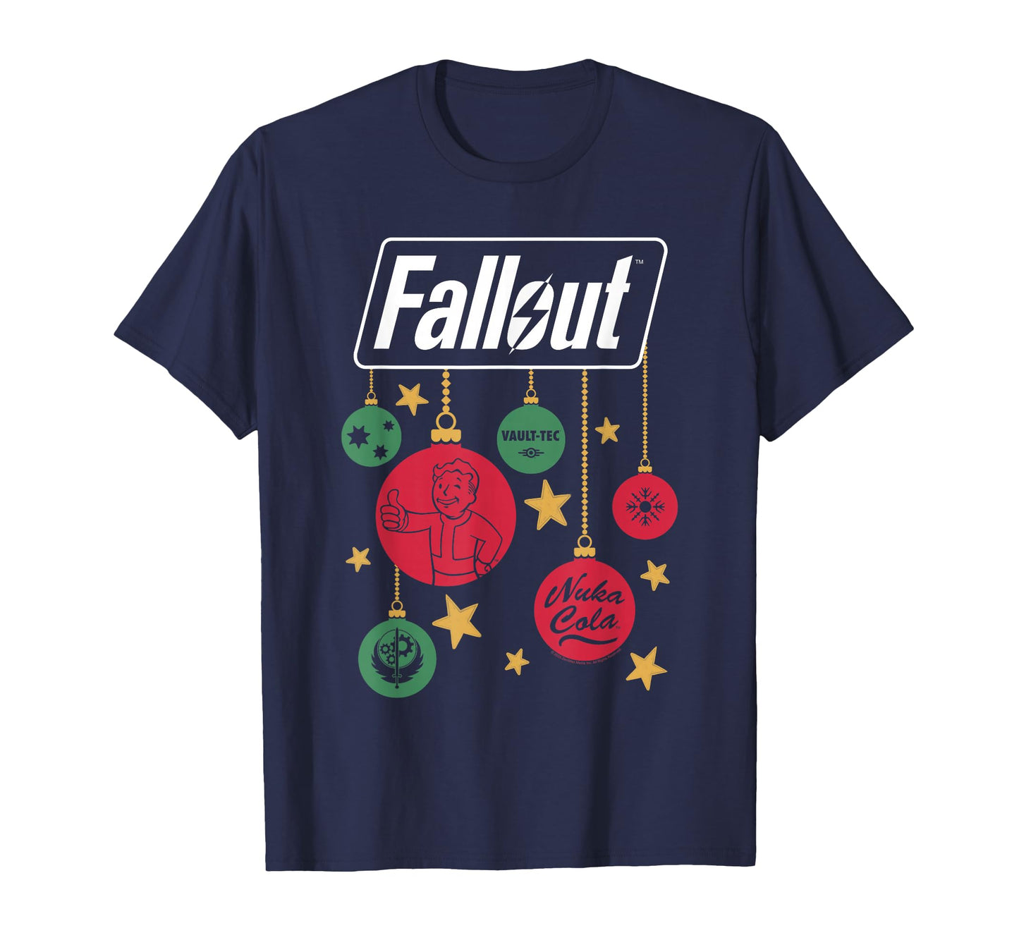 Fallout Logo Christmas Ornaments Video Game T-Shirt