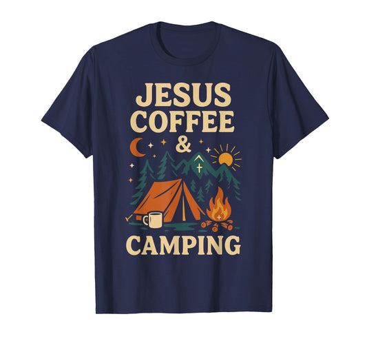 Tent Camping Jesus Faith Coffee Vintage Jesus Coffee & T-Shirt