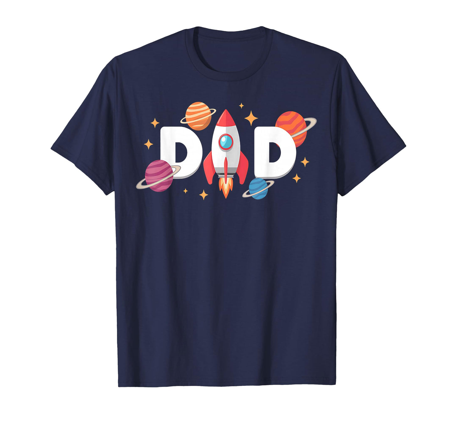 Dad of The Birthday Boys Space Astronaut 1st Birthday Family T-Shirt