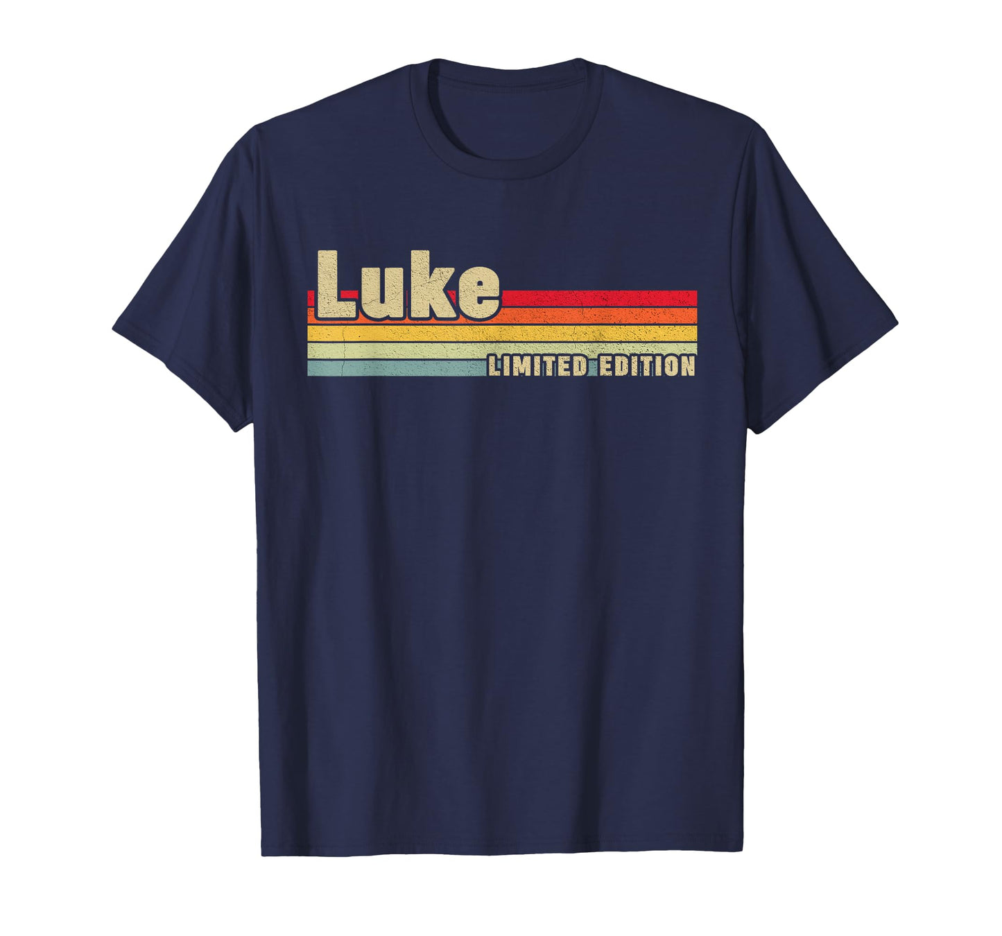 First Names Apparel Kids Unisex Luke Name Personalized Birthday Funny Black Letter Print Crew Neck Short Sleeve T-Shirt
