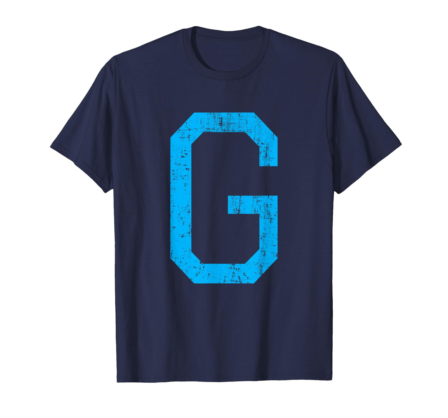 Letter G Uppercase Alphabet Initial Classic School College T-Shirt