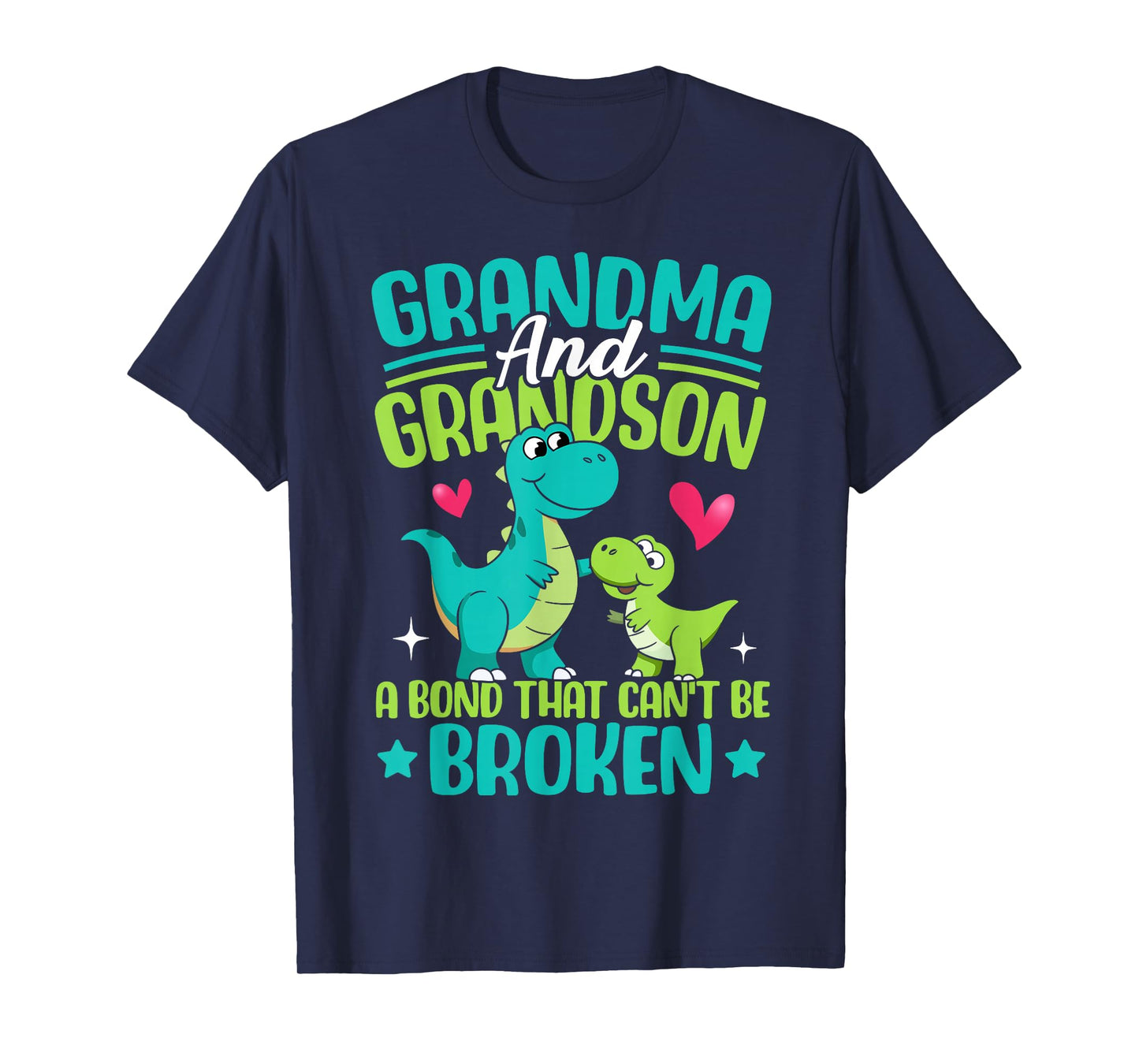 Grandma And Grandson A Bond That Can't Be Broken Dinosaur T-Shirt