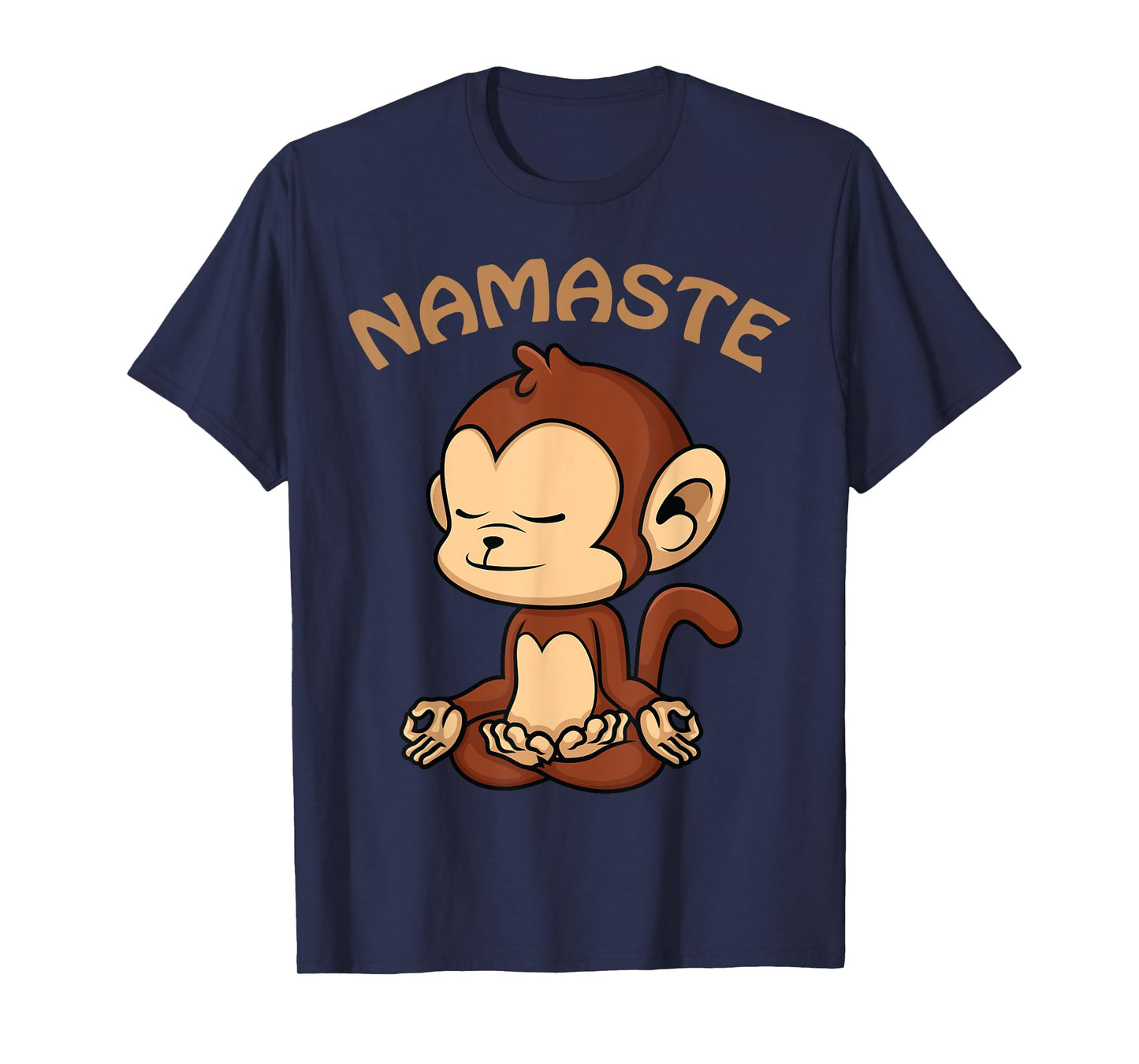 Monkey Yoga Shirt Funny Monkey Lovers Gift Cute Namaste Yoga T-Shirt