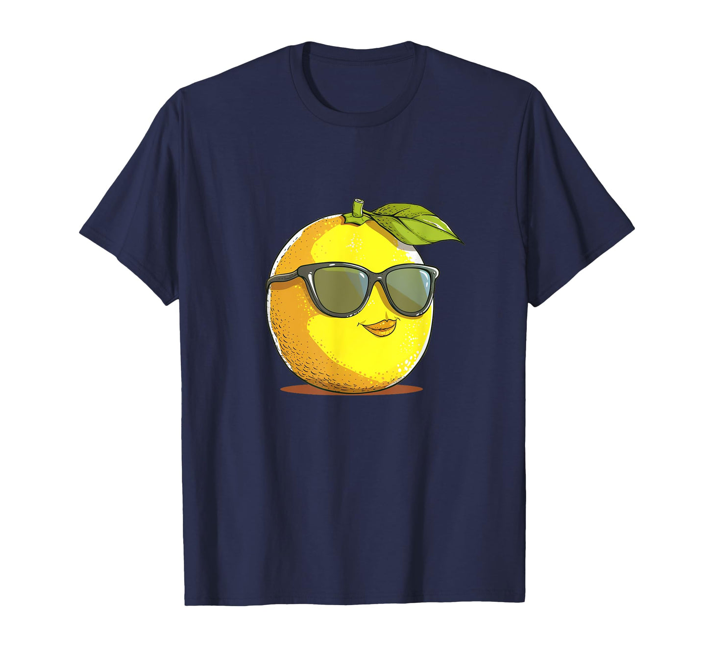 Funny Lemon Face with Sunglasses and Fun for Fruits Lovers T-Shirt