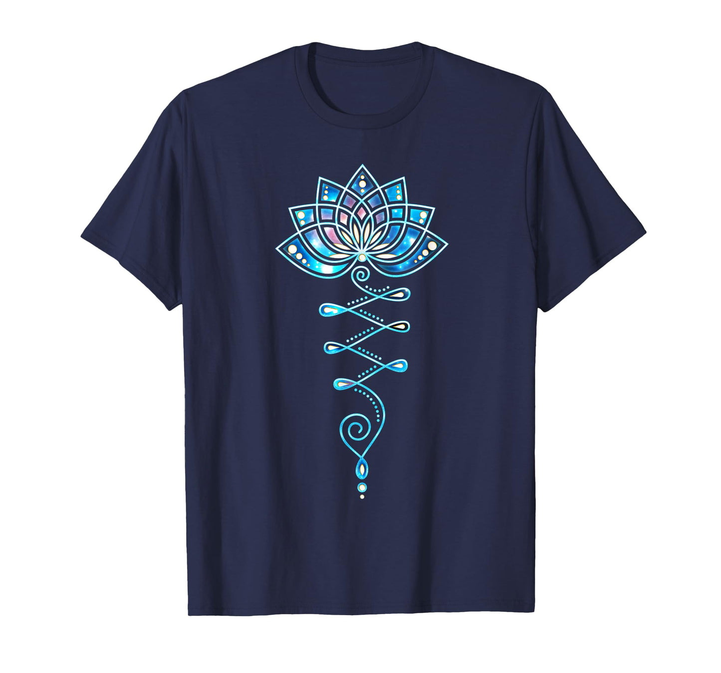 Lotus Flower Unalome Yoga Meditation Awareness Zen T-shirt T-Shirt