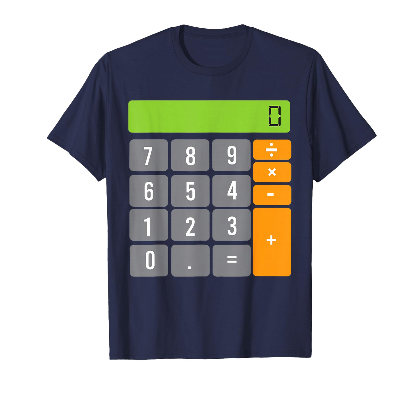 Calculator Costume Halloween Easy Cosplay Math Geek T-Shirt