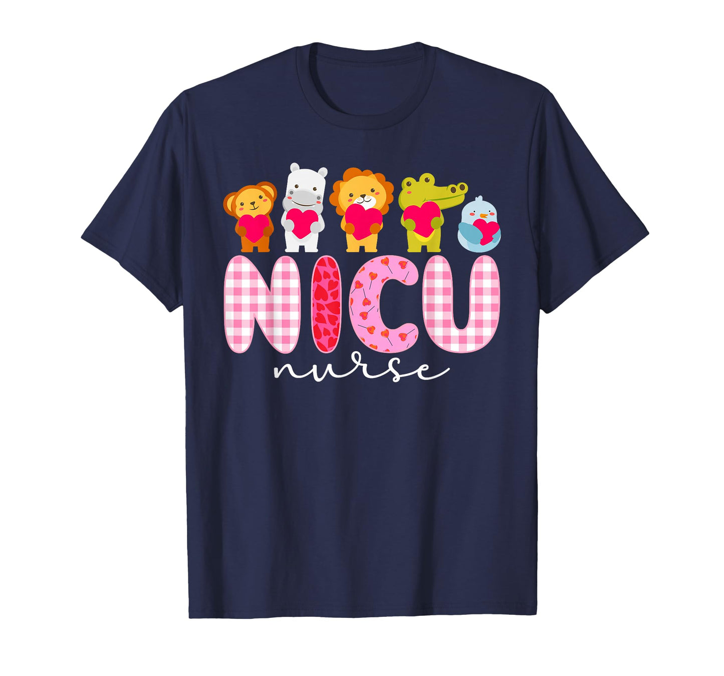 NICU Nurse Valentine Neonatal ICU Nurse Valentines Day T-Shirt