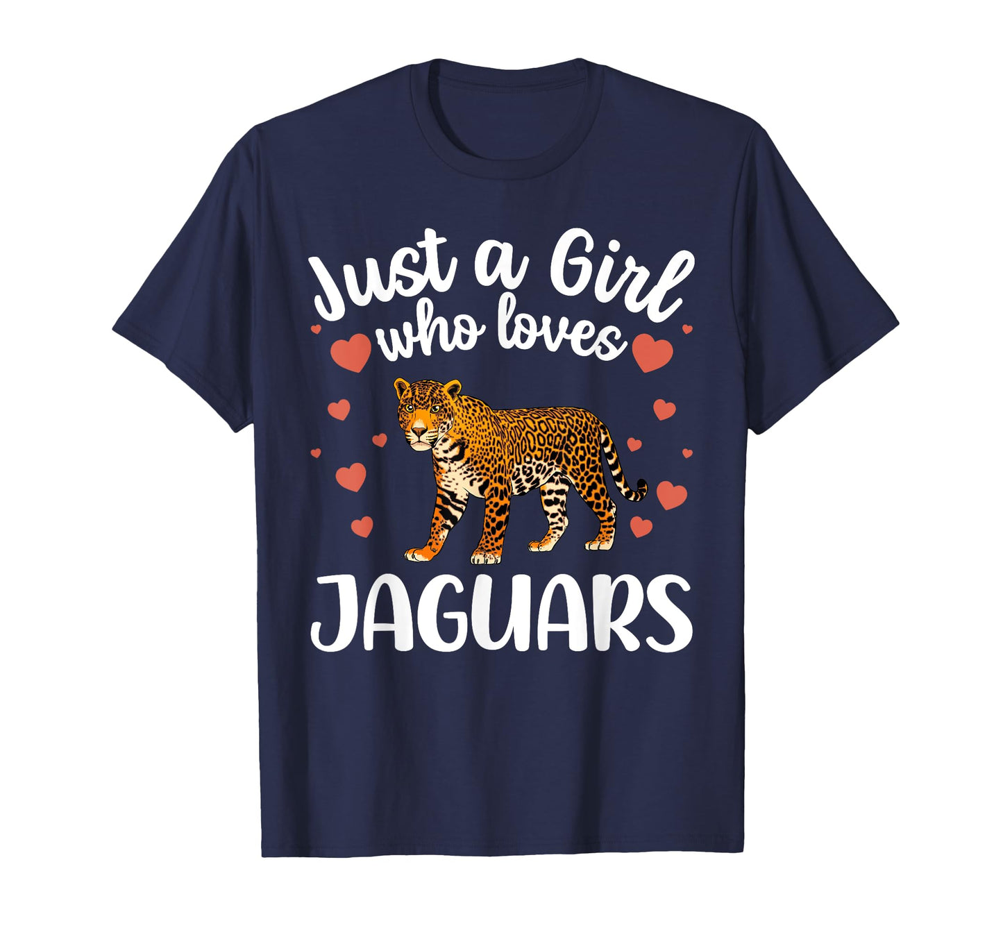 Funny Jaguar Art For Girls Women Kids Large Cat Jaguar Lover T-Shirt