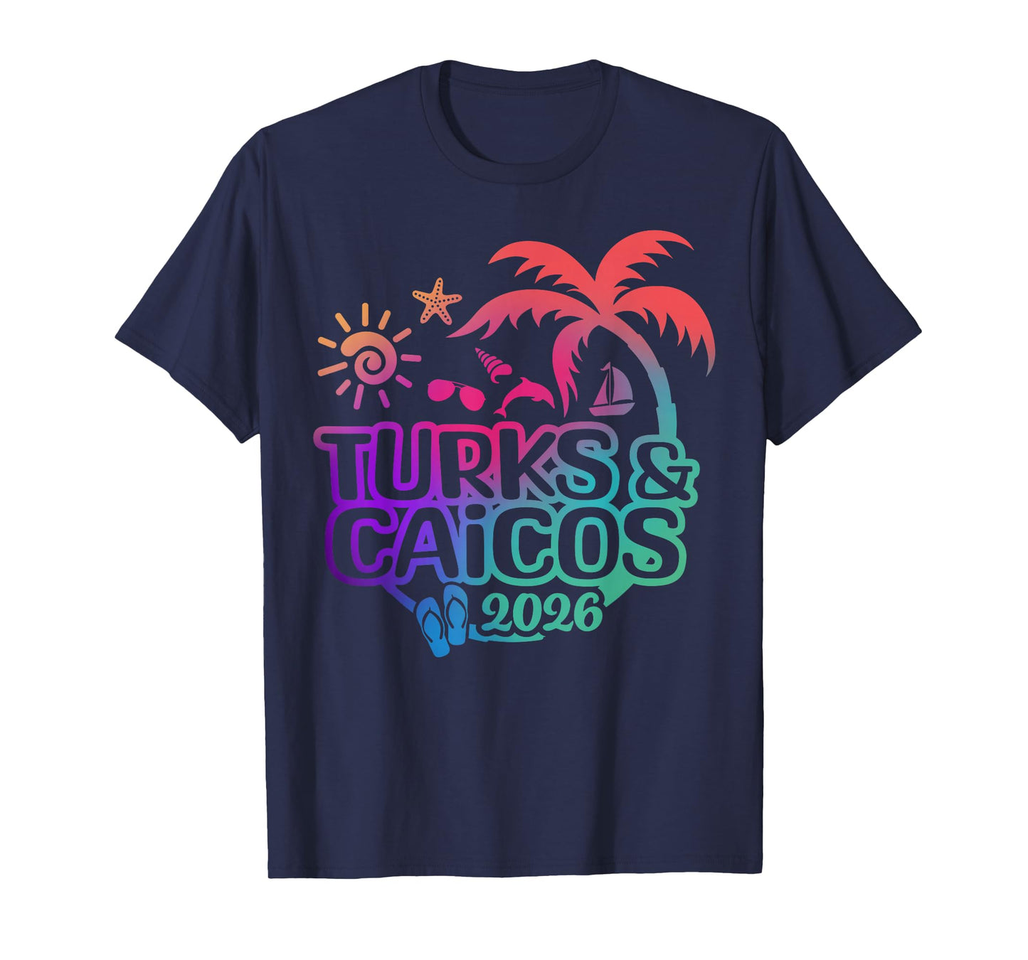 Turks-and-Caicos 2026 Cruise Vacation Family Summer Tie Dye T-Shirt