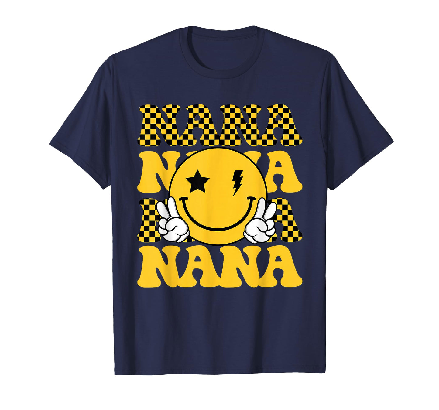 Nana One Happy Dude 1st Smile Face Birthday Family Matching T-Shirt