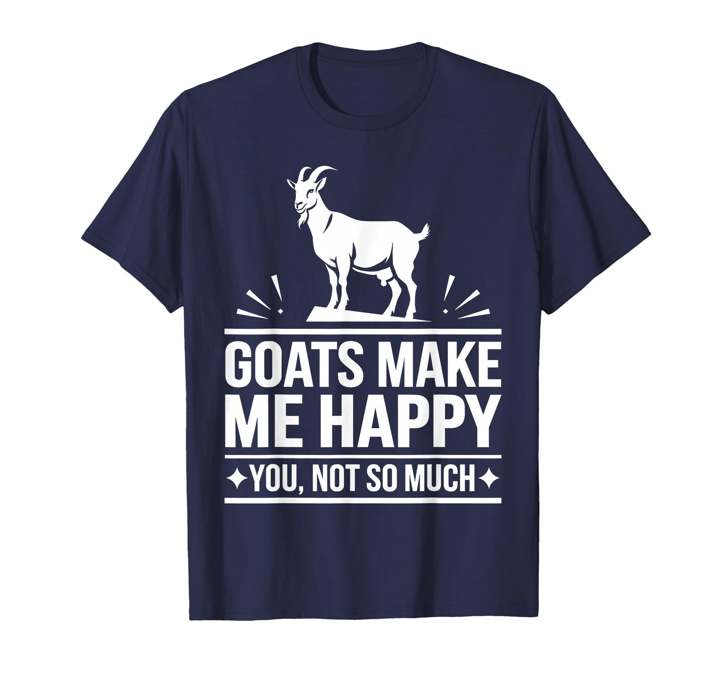 Cute Goat Design for Men Women Kids Animal Farmer Goat Lover T-Shirt