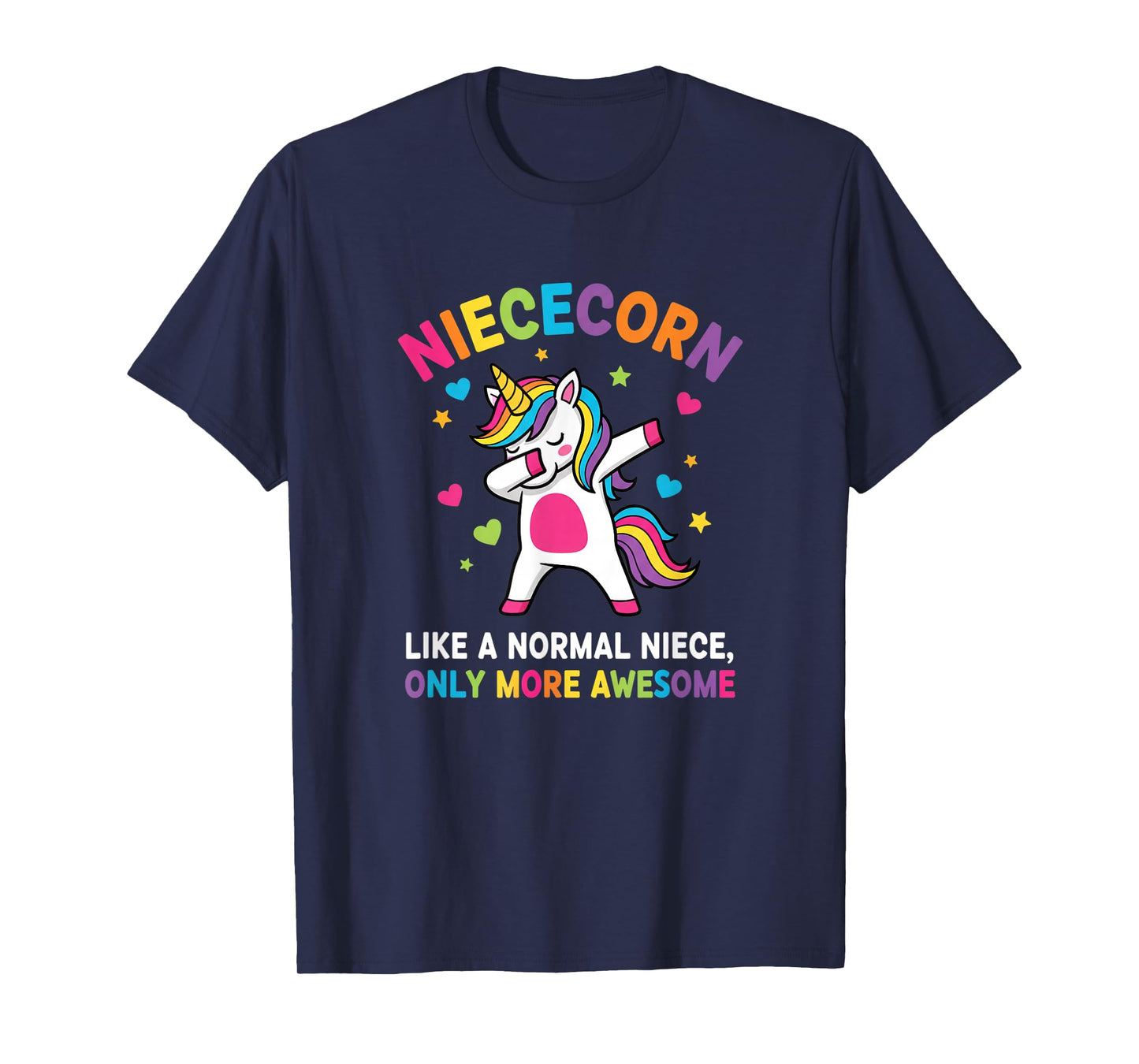Mythical & Prehistoric NIECECORN Unicorn Niece Dabbing T-Shirt
