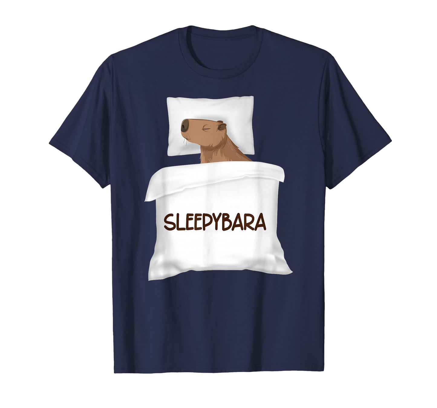 Capybara Official Sleep Pajamas Nightgown Sleepybara Rodents T-Shirt