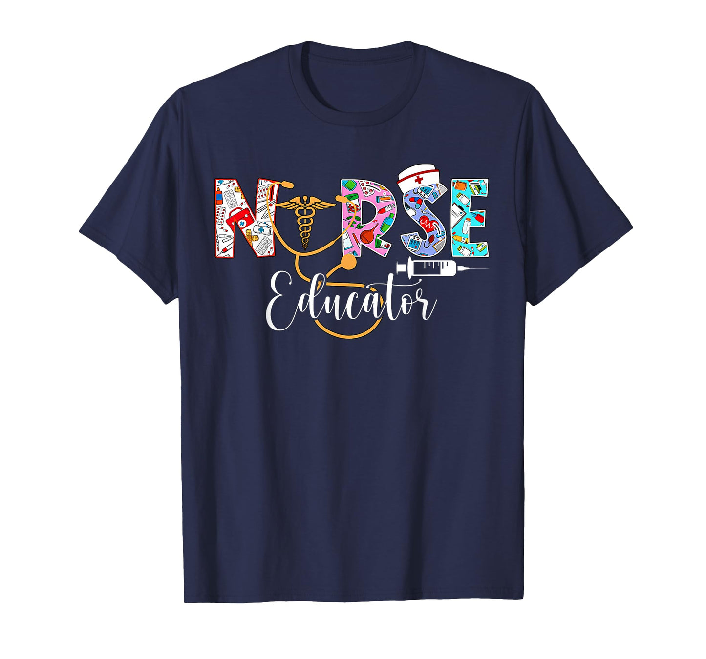 Nurse Educator Nursing School Instructor Stethoscope Nurse T-Shirt