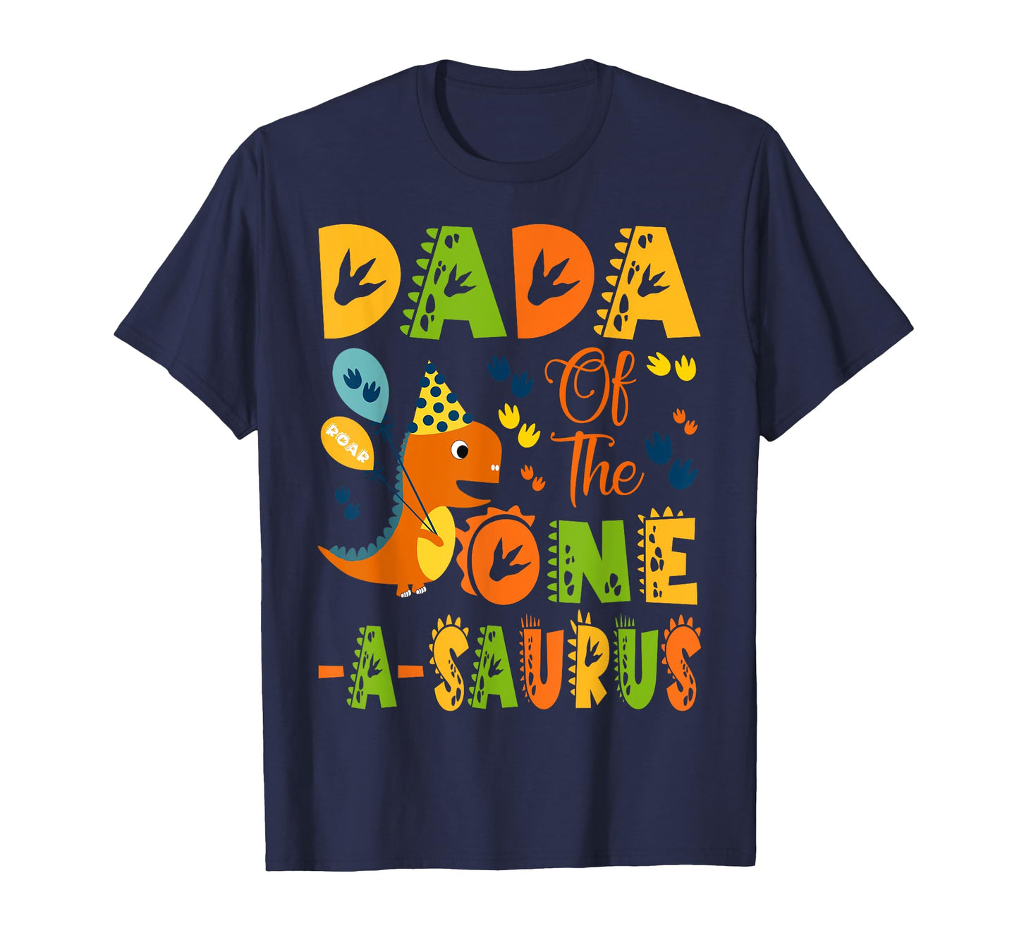 Dada of The One-A-Saurus 1St Birthday Dinosaur Party T-Shirt
