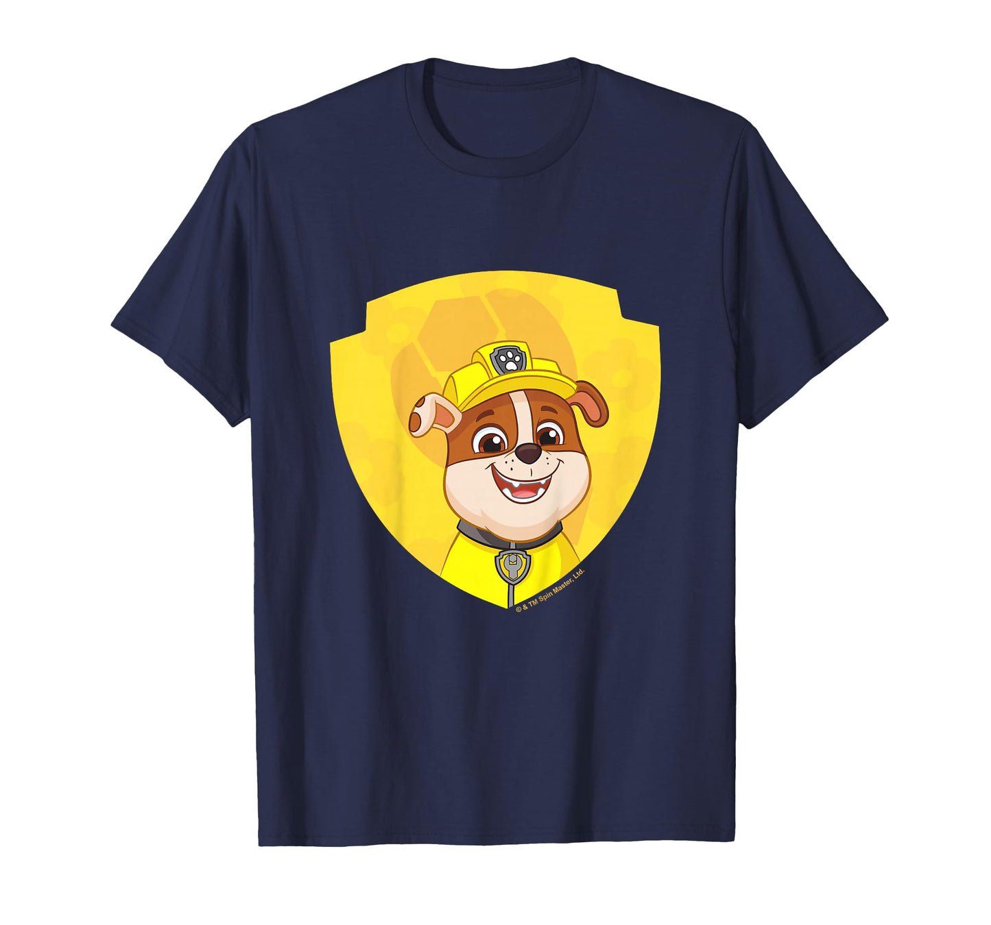 PAW Patrol Rubble Big Chest Shield Emblem T-Shirt