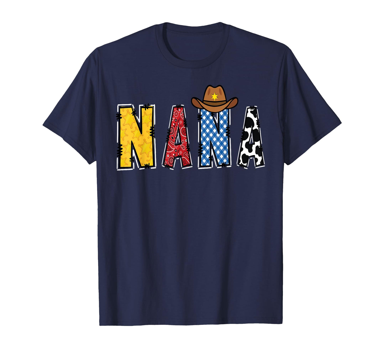 Cowboy Nana Western Rodeo Theme Kids Birthday Party T-Shirt