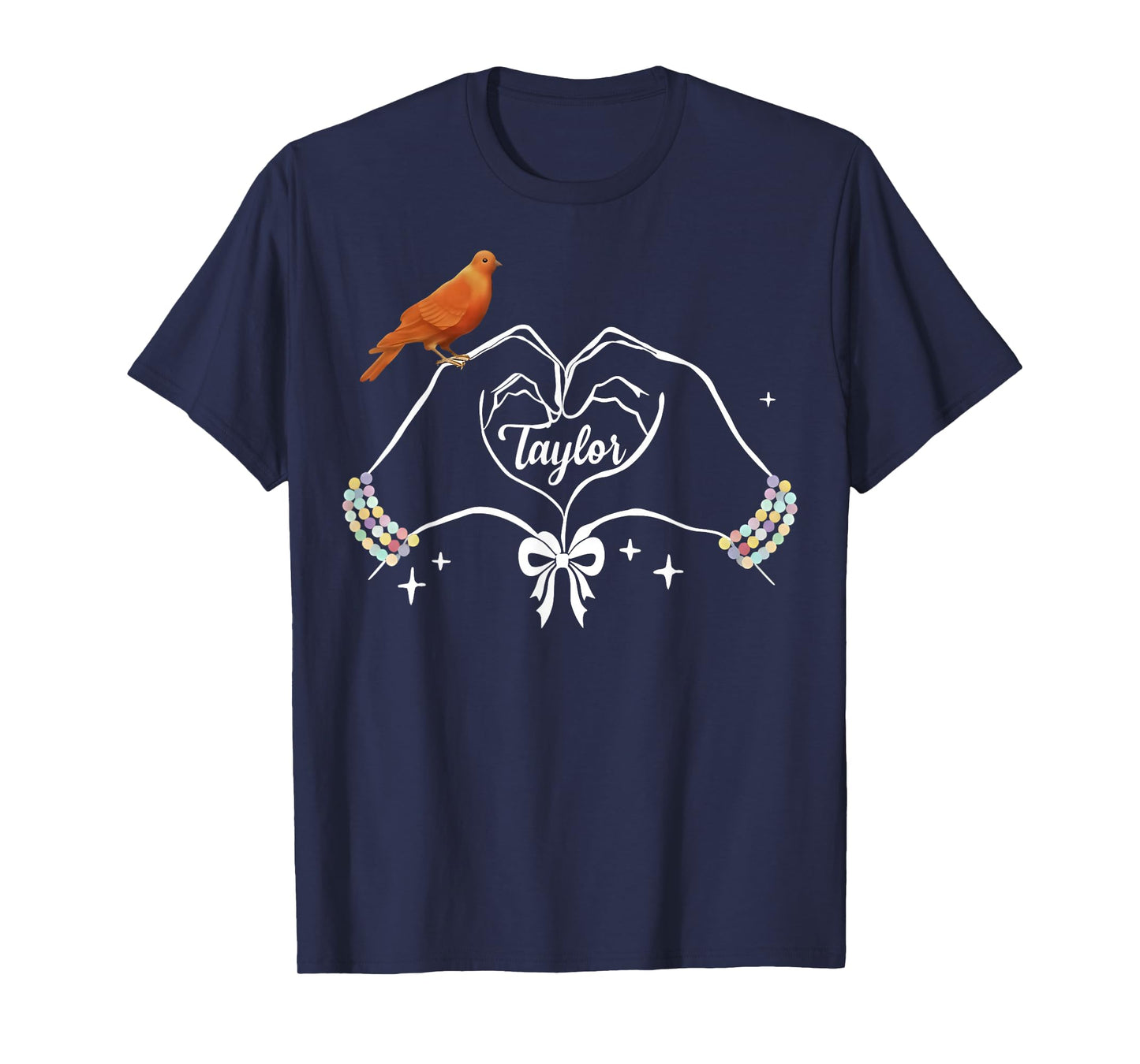 Heart Hands Taylor Bird First Name Girl Vintage 70's 80's T-Shirt