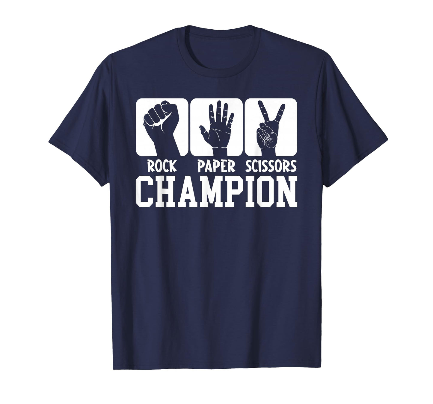Funny Game Rock Paper Scissors Champion T-Shirt