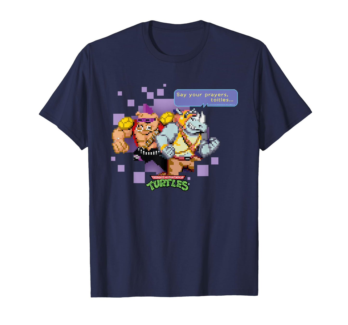 TMNT Retro 16-Bit Video Game Bebop & Rocksteady T-Shirt