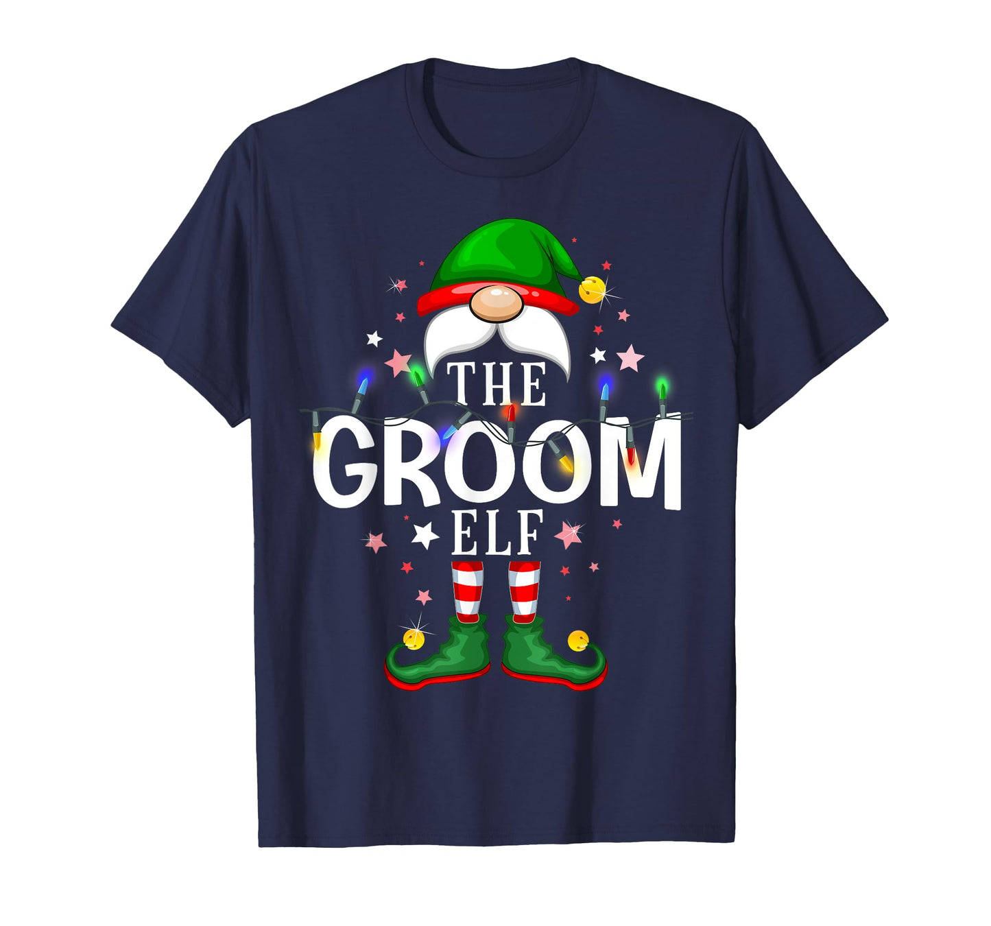 The Groom Elf Christmas Family Pajama Party T-Shirt