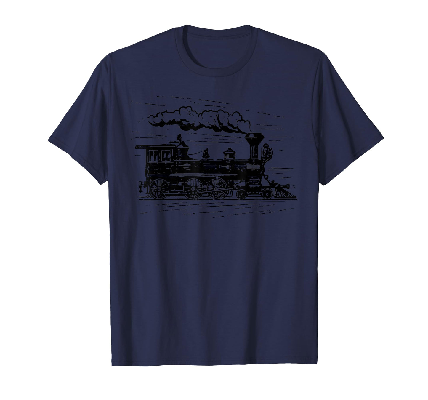 Steam Train Locomotive Engineer Railway Men Women Kids Boys T-Shirt