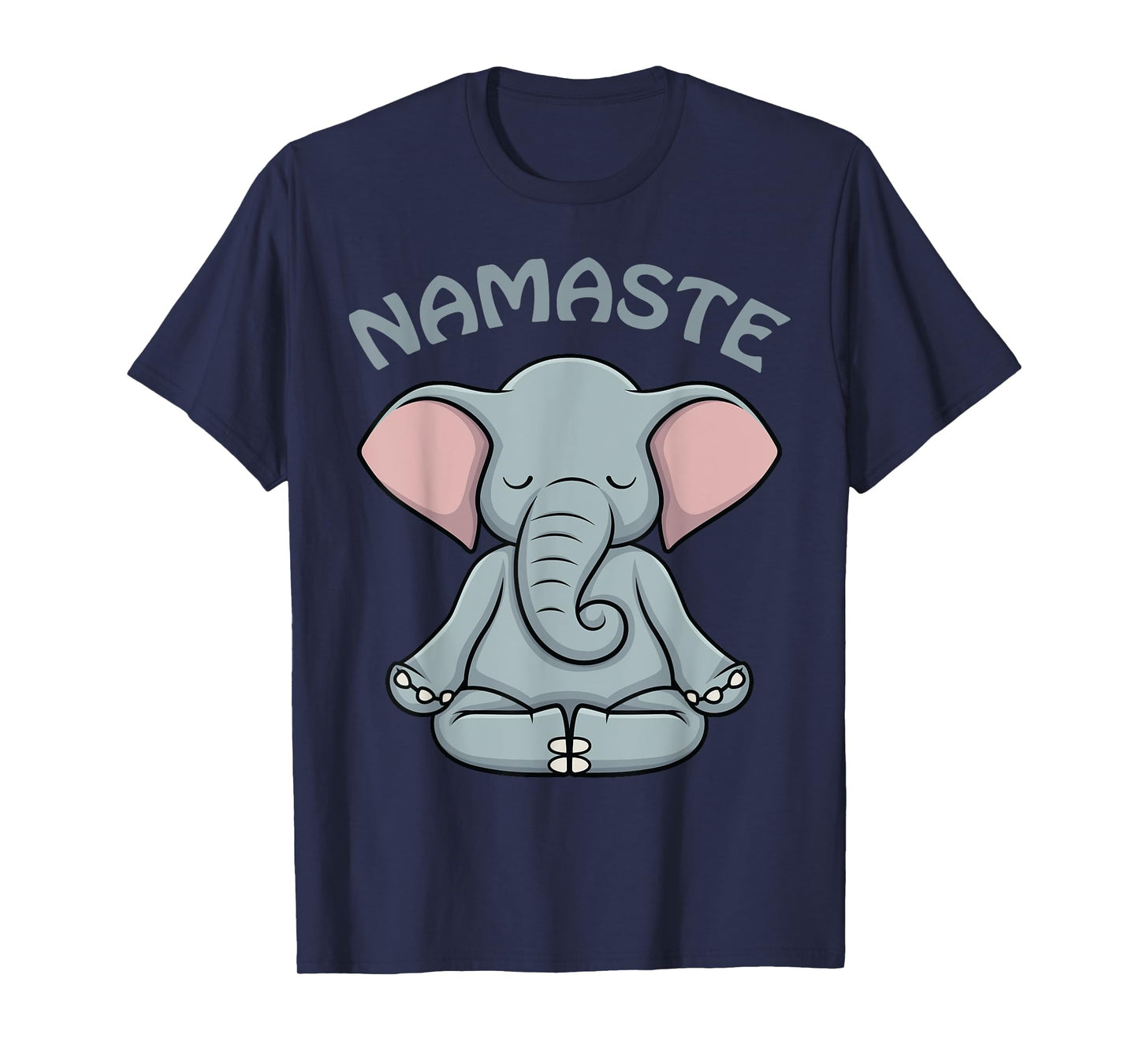Elephant Yoga Shirt Funny Elephant Lovers Namaste Hatha Yoga T-Shirt