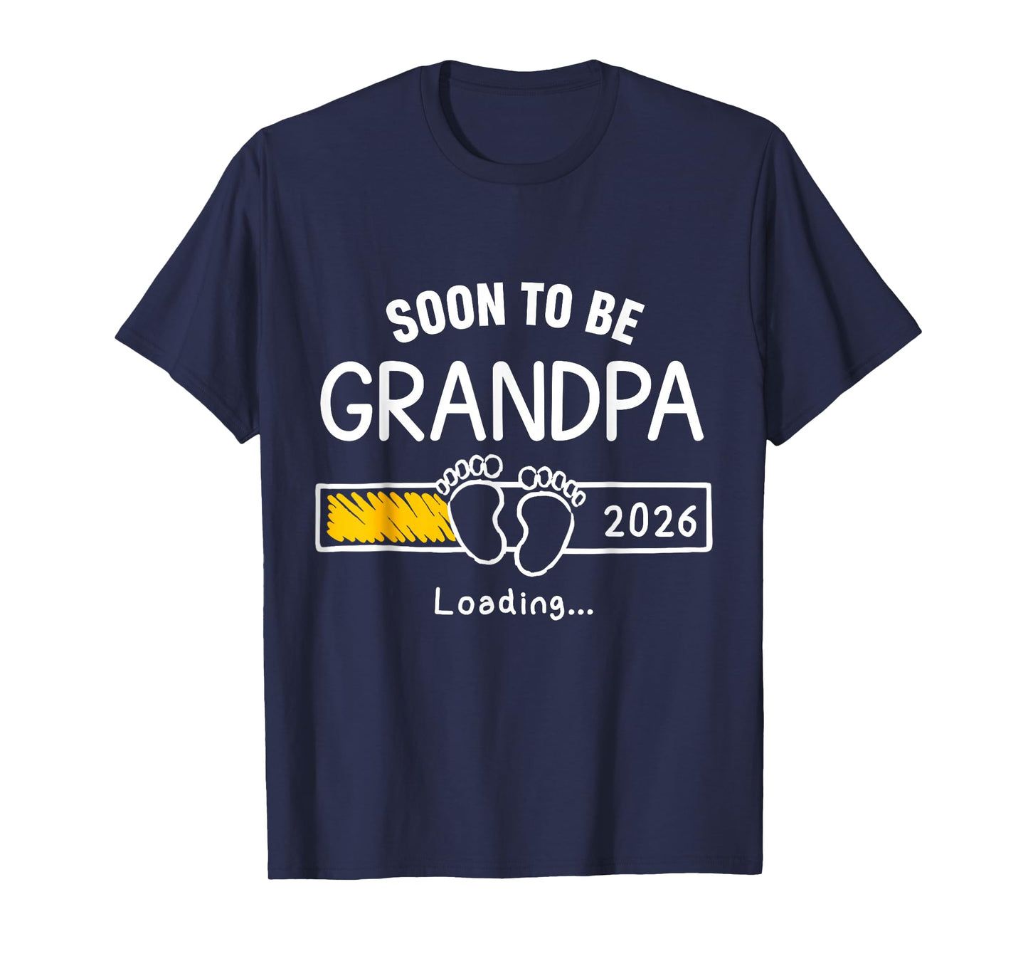 Soon to Be Grandpa 2026 Loading Pregnancy Announcement T-Shirt