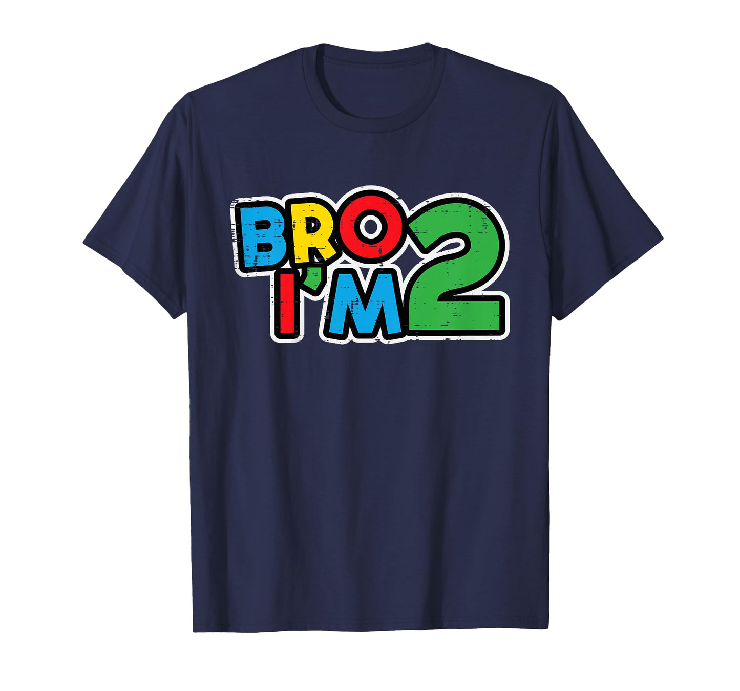 Kids 2nd Birthday Gamer Bro Im 2 Retro Bday Toddler Boys Kids T-Shirt