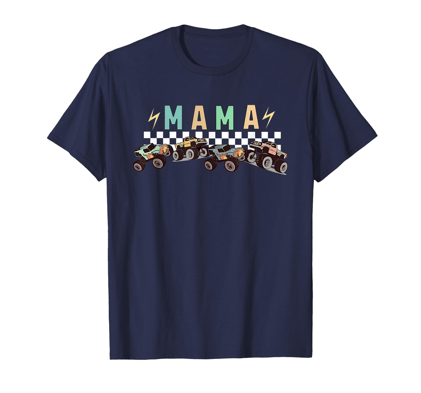 Mama Truck Mom Monster Truck Are My Jam Truck Lovers T-Shirt