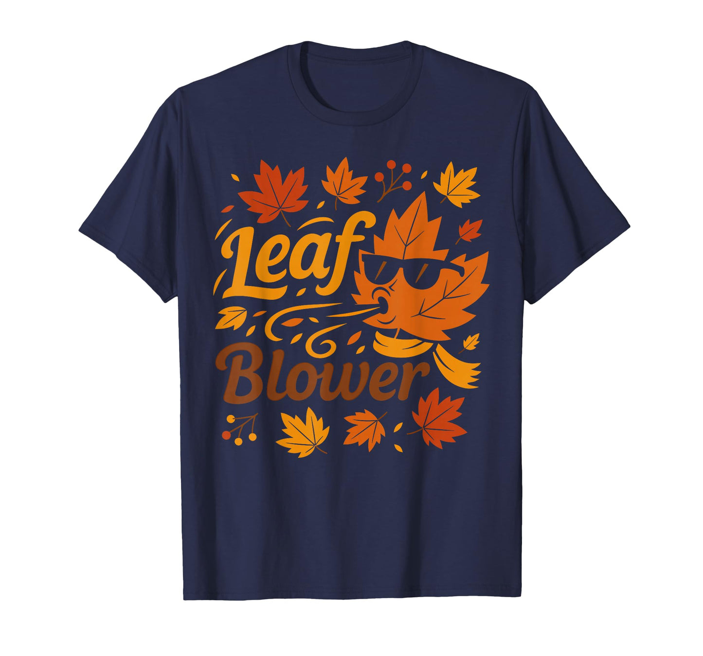 Leaf Blower for Women Adult Men Couples Fall Costume T-Shirt