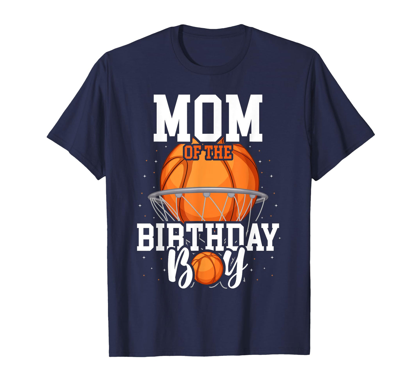 Mom Of The Birthday Boy Basketball Theme Bday Party T-Shirt