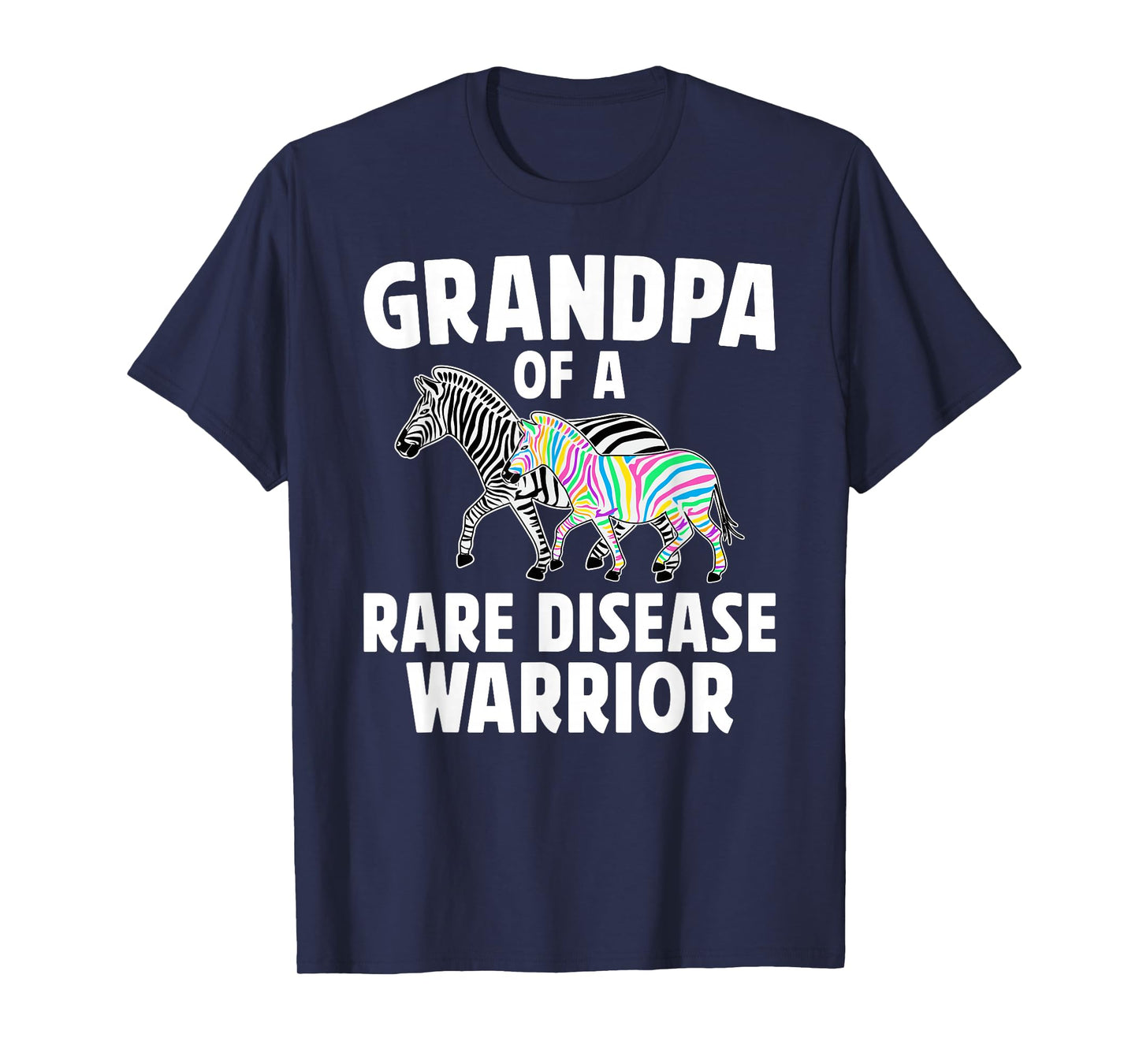Grandpa of A Rare Disease Warrior Rare Disease Awareness T-Shirt
