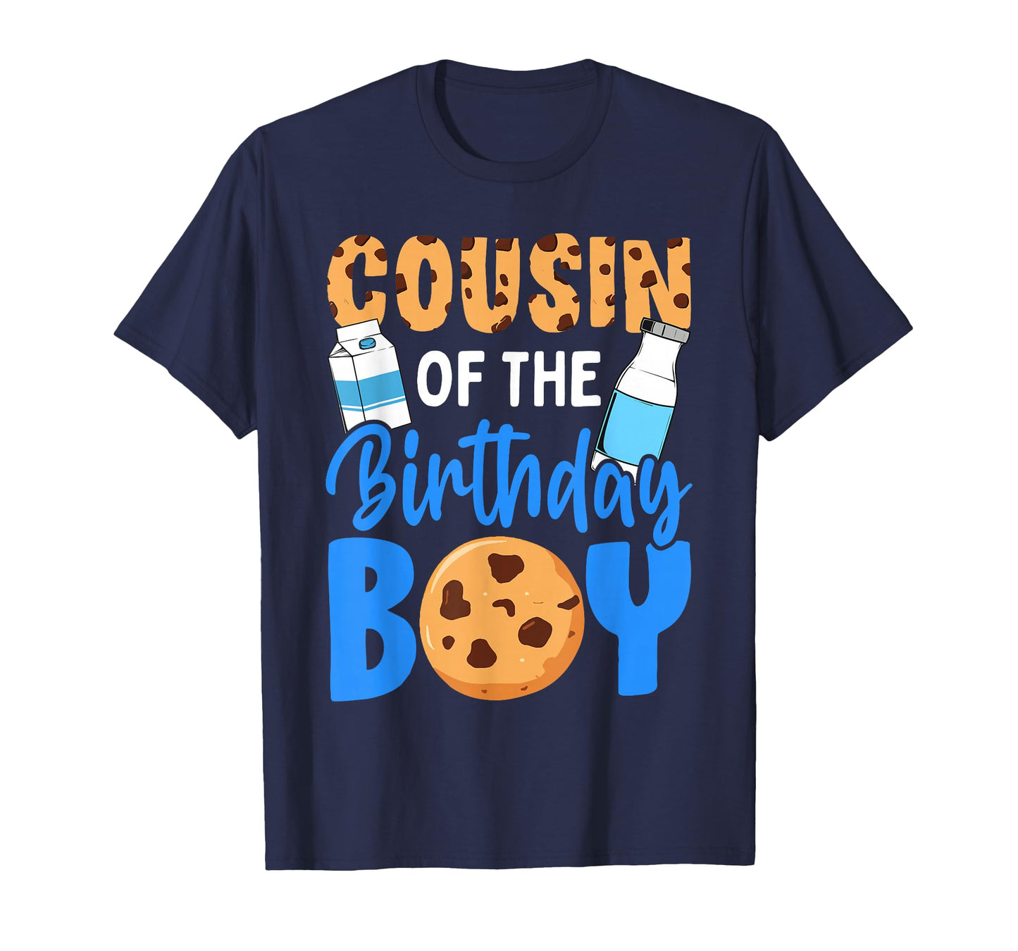 Cousin of the birthday boy Milk and Cookies 1st birthday T-Shirt