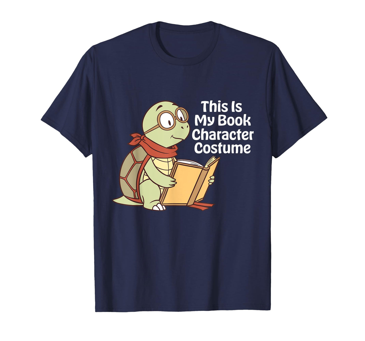 This Is My Book Character Costume Turtle Kids Reading T-Shirt