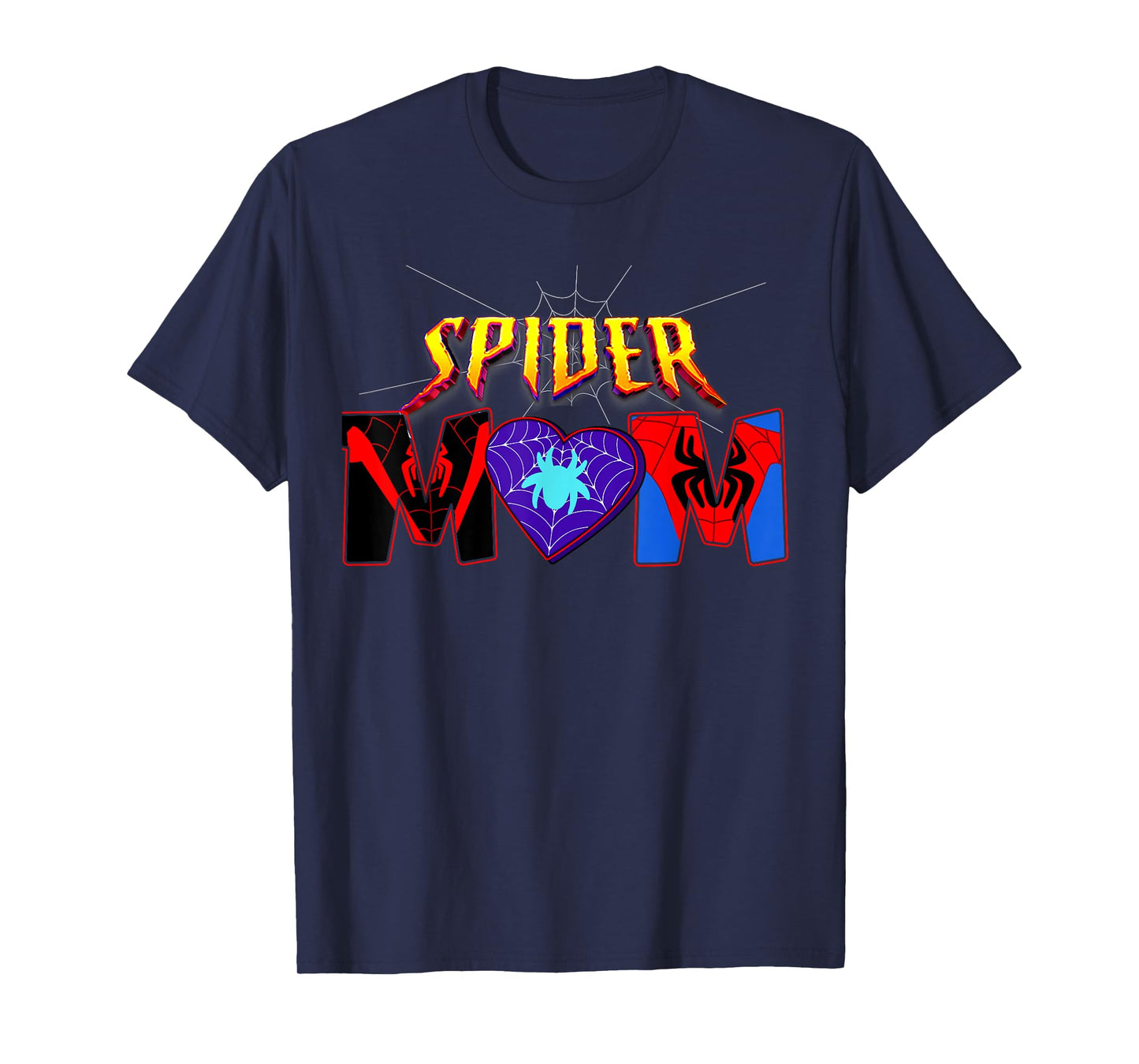 Spider Mom Birthday Family Matching Halloween Costume T-Shirt