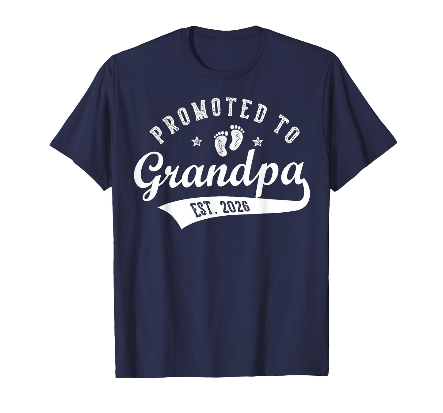 Promoted to Grandpa Est. 2026 Baby Announcement Matching T-Shirt
