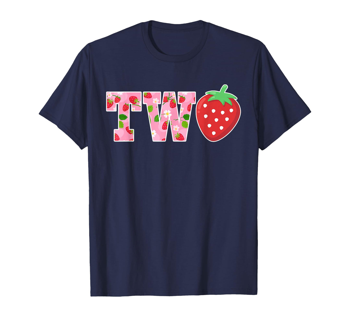 2 Years Old Girl Strawberry 2nd Birthday Berry Sweet Two T-Shirt