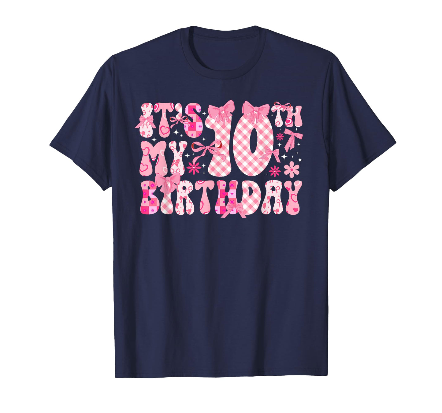 10th Coquette Themed Birthday Ten Year Old Girl Coquette Bow T-Shirt