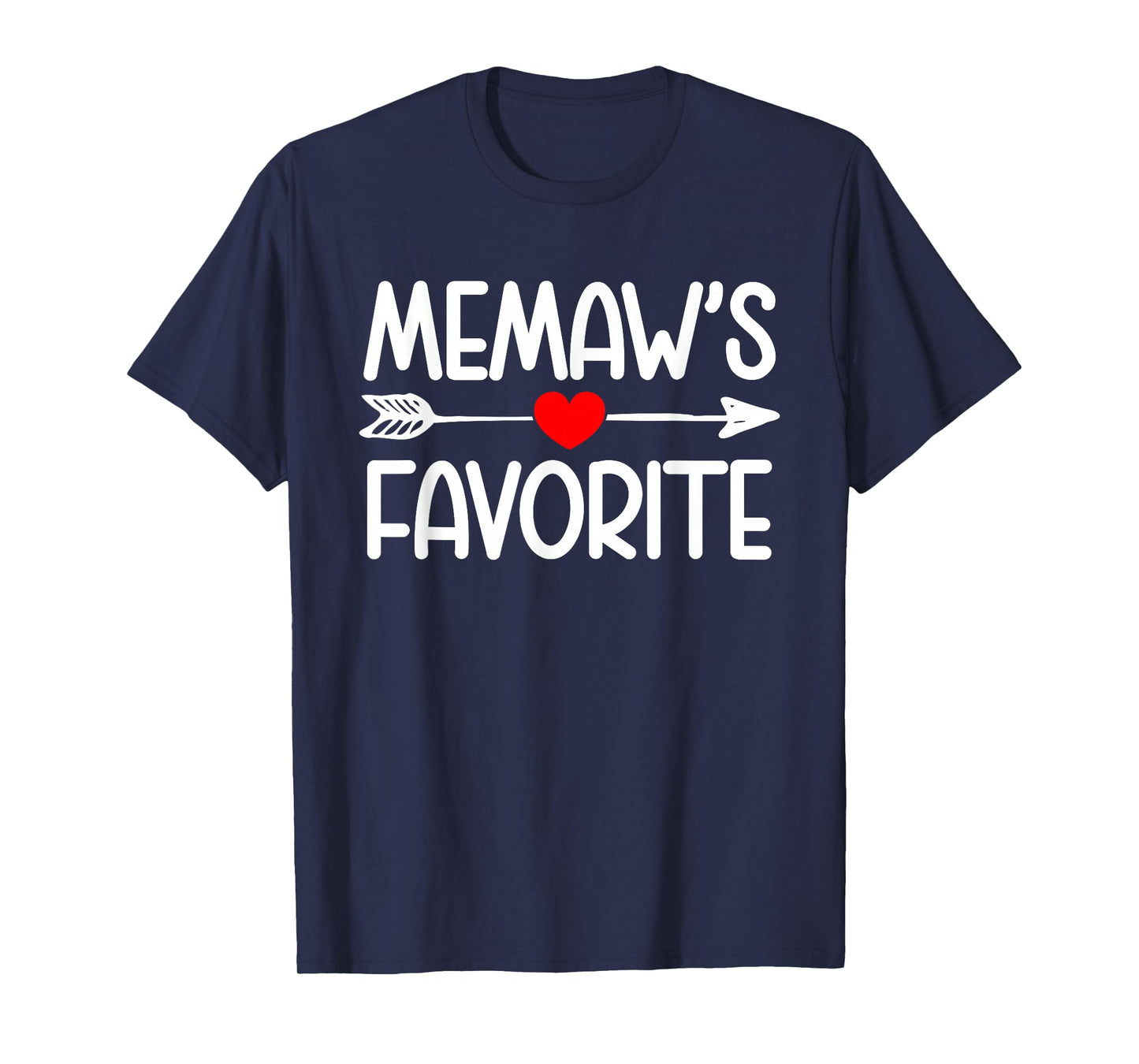 Memaw's Favorite Grandchild Grandson Granddaughter Grandma T-Shirt