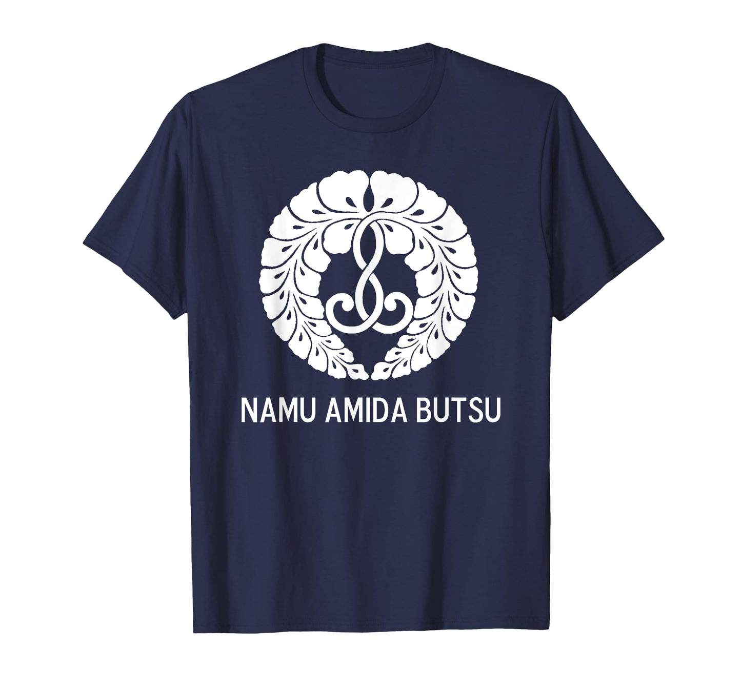 Wisteria Crest - Namu Amida Butsu - Design by Borgman T-Shirt