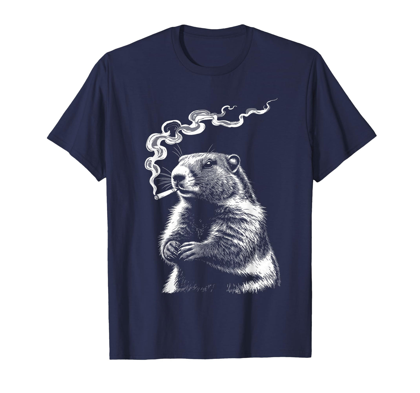 Punxy Phil's Smoking Meme Groundhog Day Costume Gen Z T-Shirt
