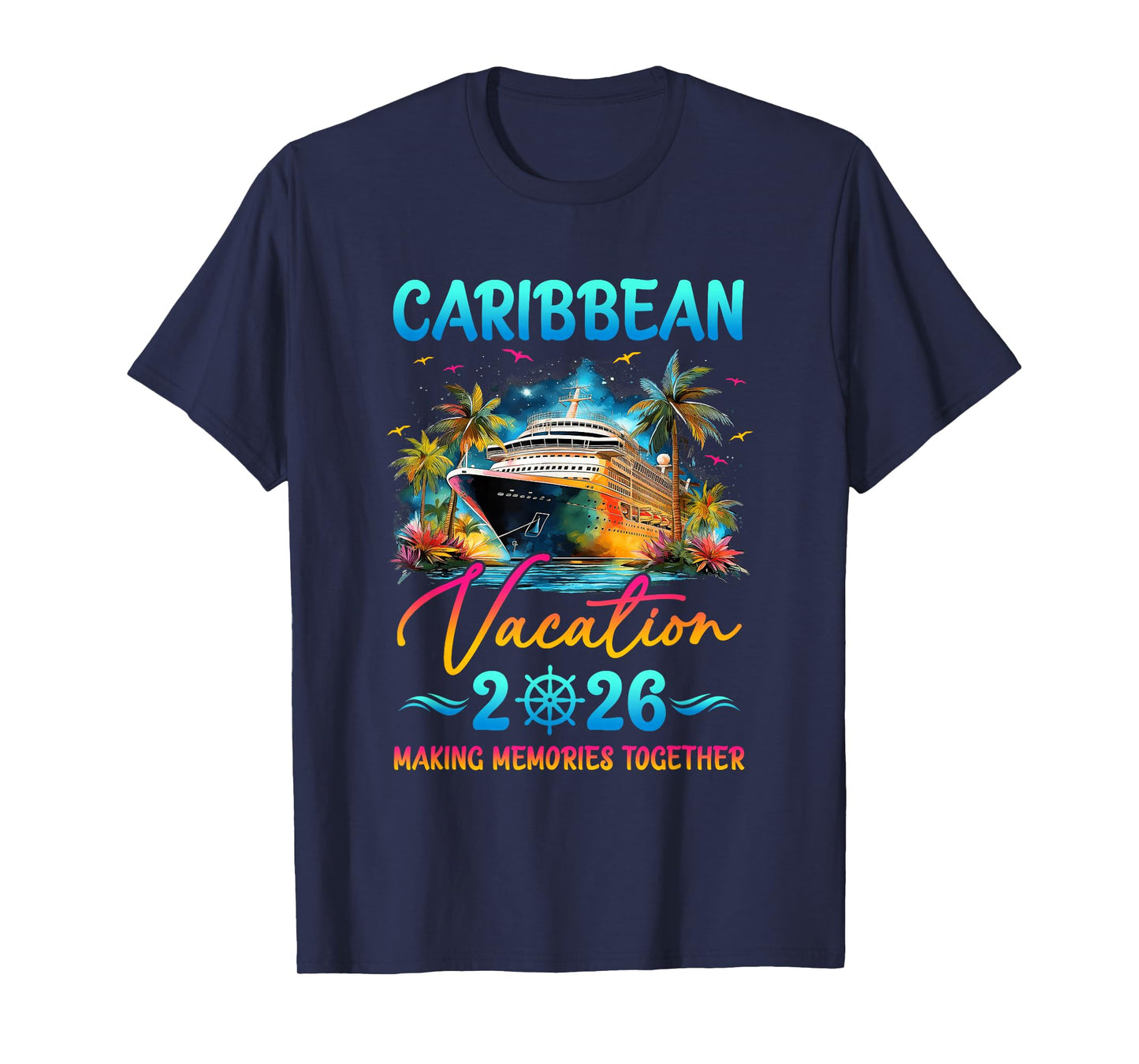 Caribbean Family Vacation 2026 Matching Group Summer T-Shirt