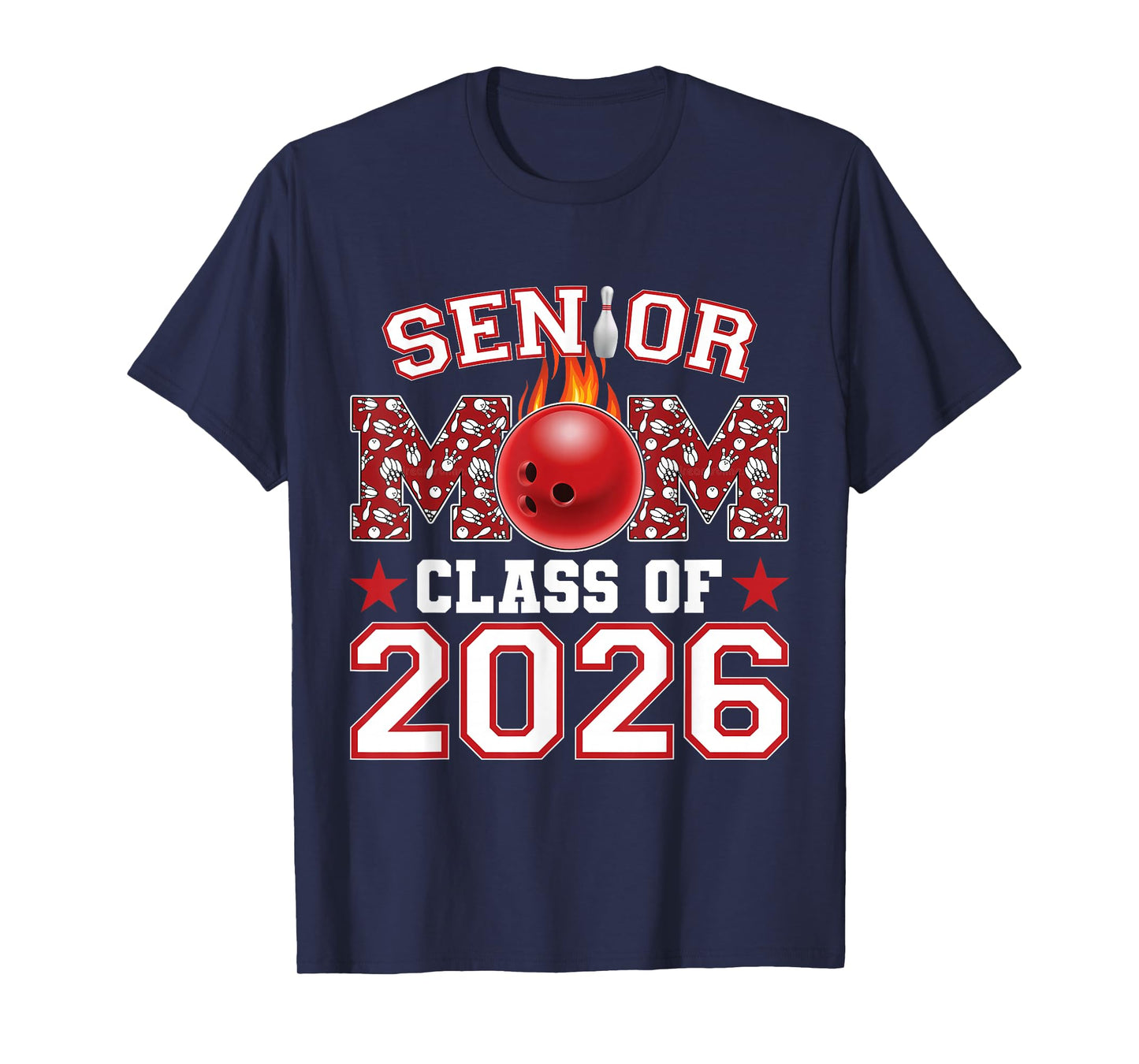 Senior Bowling Mom 2026 Senior Mom Class of 2026 T-Shirt
