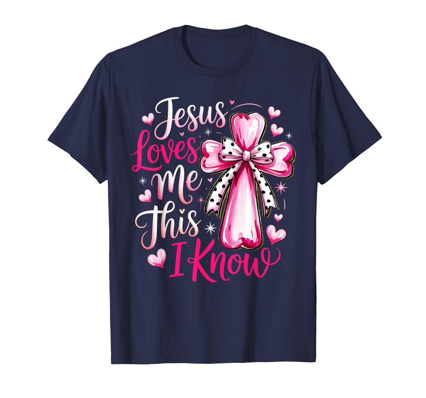 Jesus Loves Me This I Know God Religious Christian Valentine T-Shirt