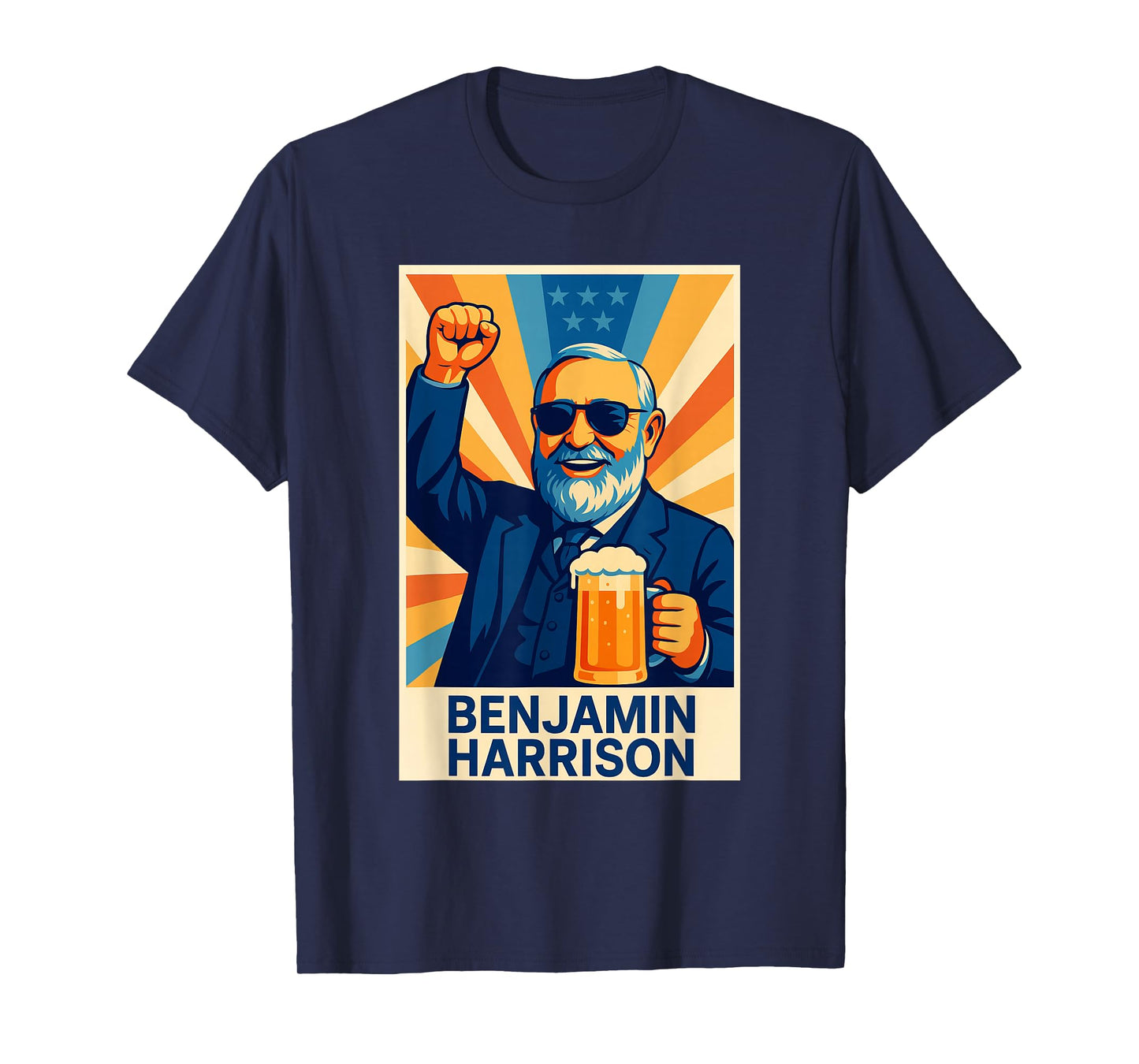 Benjamin Harrison Portrait T-Shirt