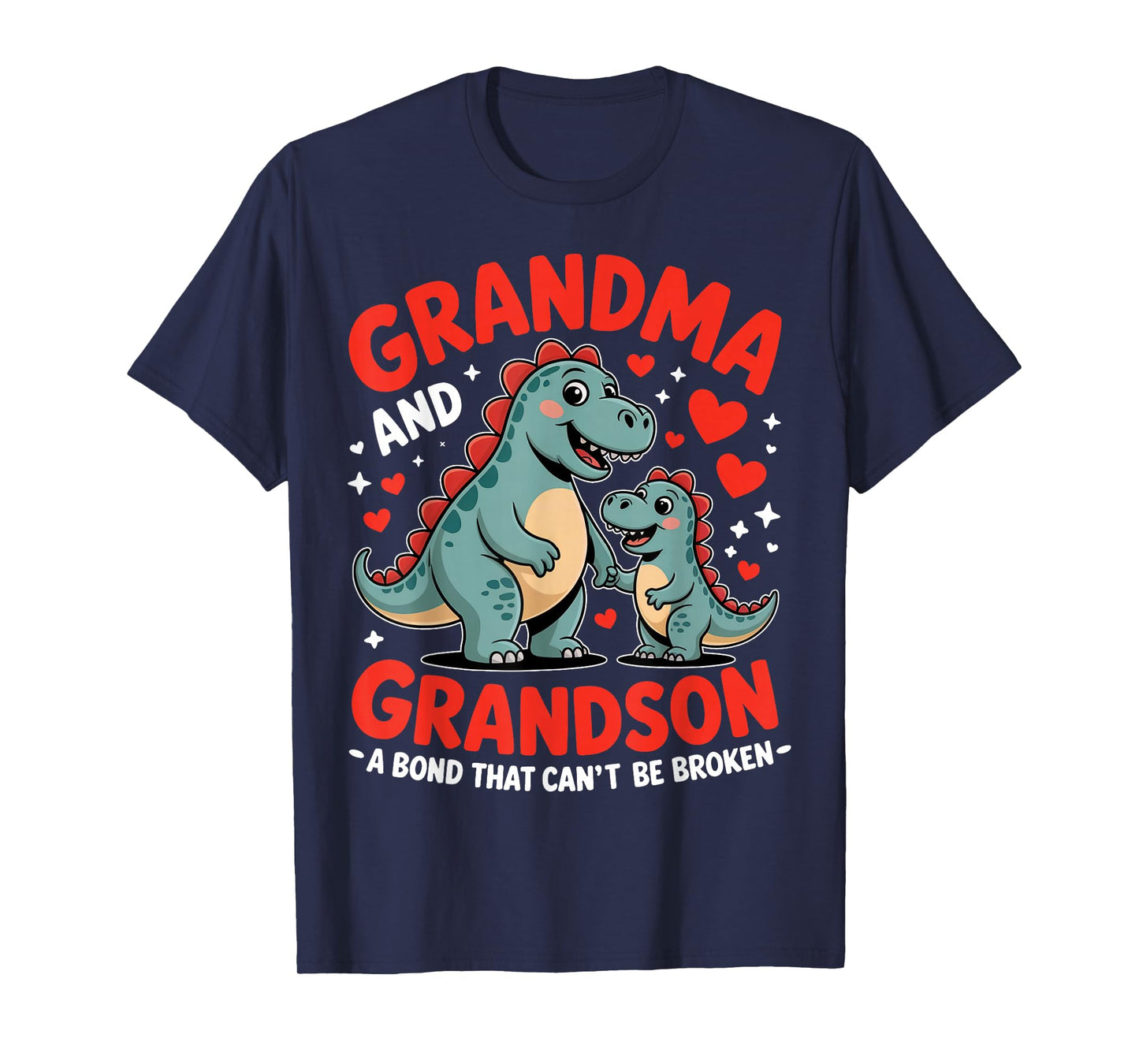 Grandma and Grandson A Bond That Can't Be Broken Dinosaur T-Shirt